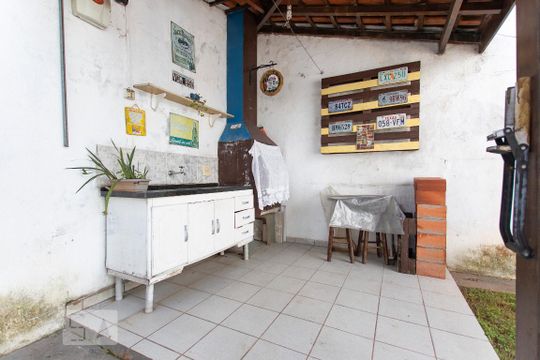 Churrasqueira - Area Externa - Fundos  de casa para alugar com 3 quartos, 180m² em Jardim Paulista Ii, Jundiaí