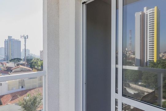 Varanda de apartamento à venda com 1 quarto, 42m² em Vila Alpina, Santo André