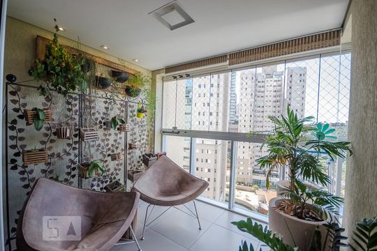 VARANDA de apartamento à venda com 3 quartos, 93m² em Vila da Serra, Nova Lima