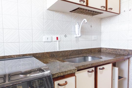 Cozinha de apartamento para alugar com 2 quartos, 70m² em Brooklin Novo, São Paulo