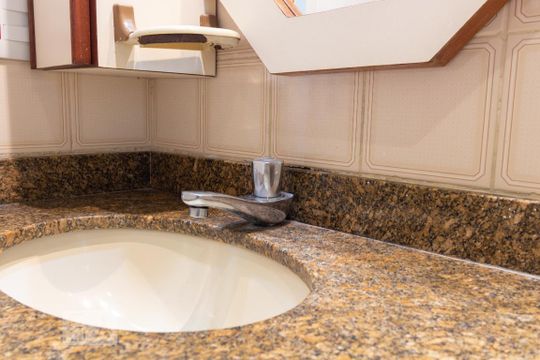 Banheiro de apartamento para alugar com 2 quartos, 70m² em Brooklin Novo, São Paulo