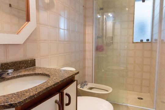 Banheiro de apartamento para alugar com 2 quartos, 70m² em Brooklin Novo, São Paulo