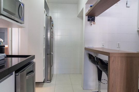 Cozinha de apartamento à venda com 2 quartos, 124m² em Jardim Dom Bosco, São Paulo