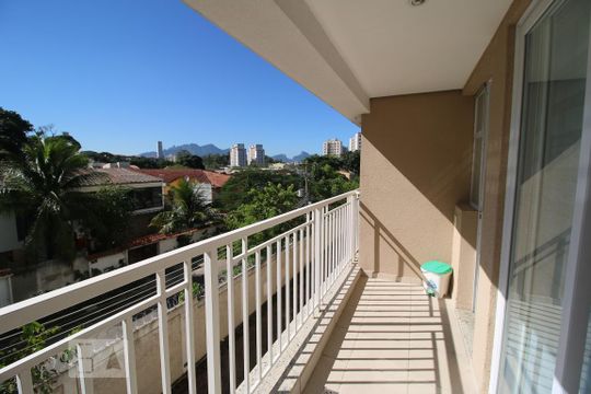 Varanda da Sala de apartamento à venda com 3 quartos, 74m² em Jacarepaguá, Rio de Janeiro