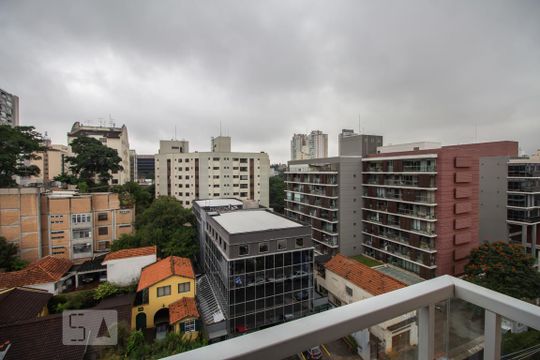 Quarto suíte vista de apartamento à venda com 1 quarto, 120m² em Pinheiros, São Paulo