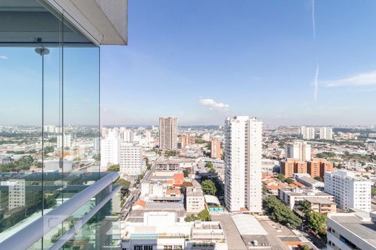 Vista do Quarto de apartamento para alugar com 1 quarto, 46m² em Jardim Santo Amaro, São Paulo