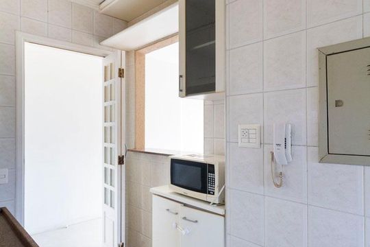 Cozinha de apartamento à venda com 2 quartos, 57m² em Vila Parque Jabaquara, São Paulo