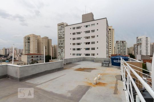 Terraço de kitnet/studio para alugar com 1 quarto, 32m² em Mirandópolis, São Paulo