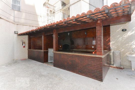 Área comum - Churrasqueira de apartamento para alugar com 3 quartos, 138m² em Tijuca, Rio de Janeiro