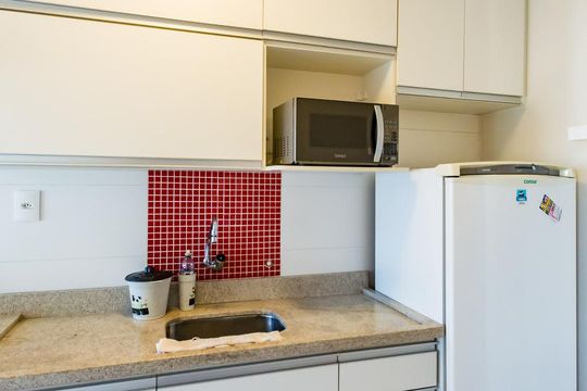 Cozinha de apartamento para alugar com 1 quarto, 56m² em Centro, Campinas