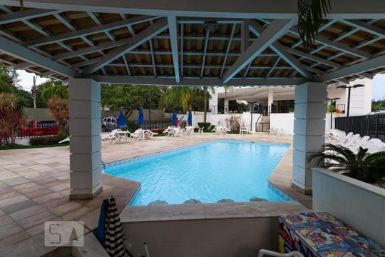 Área comum - Piscina de apartamento para alugar com 2 quartos, 63m² em Recreio dos Bandeirantes, Rio de Janeiro
