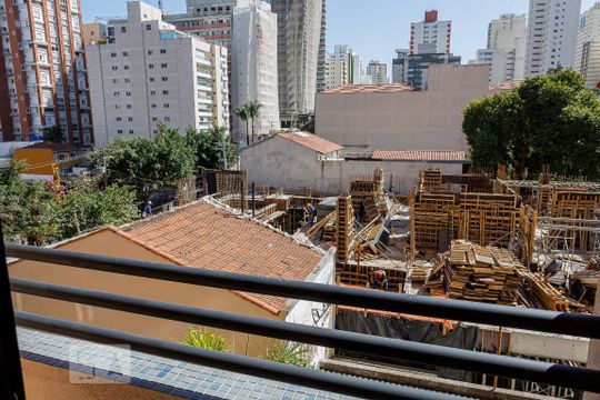 Vista da Sacada de apartamento à venda com 1 quarto, 43m² em Pinheiros, São Paulo