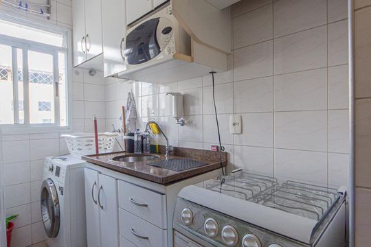 Cozinha de apartamento para alugar com 1 quarto, 37m² em Jardim Paulista, São Paulo
