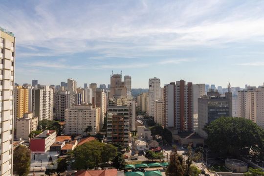 Vista da Suíte Principal de apartamento à venda com 4 quartos, 270m² em Campo Belo, São Paulo