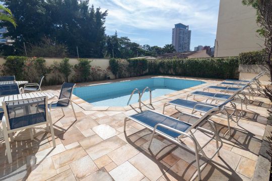 Piscina de apartamento à venda com 4 quartos, 270m² em Campo Belo, São Paulo