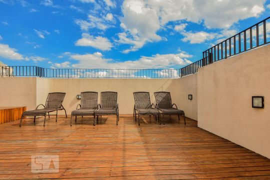 Solarium de apartamento para alugar com 1 quarto, 40m² em Santo Amaro, São Paulo