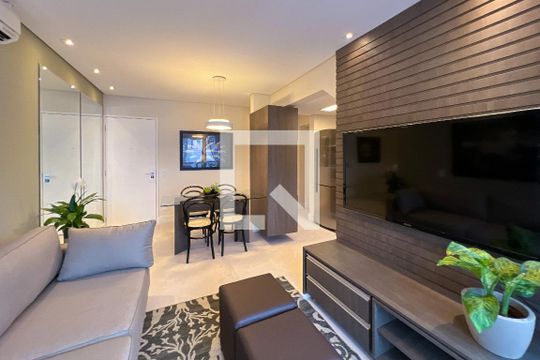Sala de apartamento para alugar com 1 quarto, 48m² em Itaim Bibi, São Paulo
