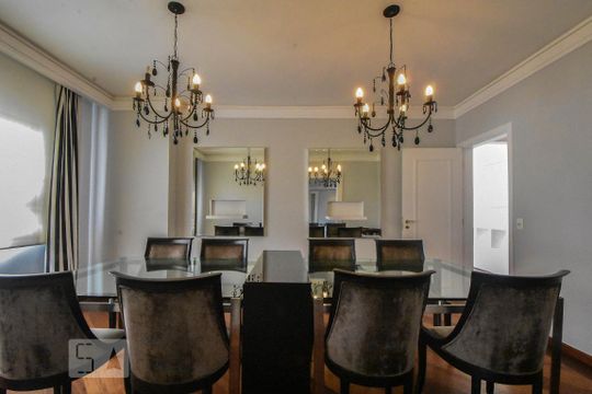Sala de Jatnar de apartamento à venda com 4 quartos, 370m² em Santo Amaro, São Paulo