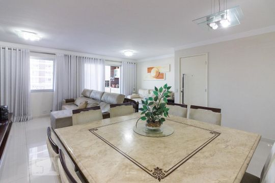 Sala de apartamento à venda com 3 quartos, 123m² em Carandiru, São Paulo