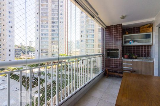 Varanda Gourmet de apartamento à venda com 3 quartos, 123m² em Carandiru, São Paulo