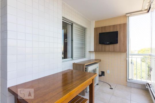 Varanda Gourmet de apartamento à venda com 3 quartos, 123m² em Carandiru, São Paulo