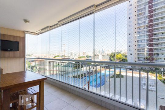 Varanda Gourmet de apartamento à venda com 3 quartos, 123m² em Carandiru, São Paulo