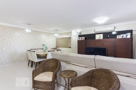 Sala de apartamento à venda com 3 quartos, 123m² em Carandiru, São Paulo