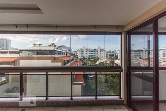 Vista Sala de apartamento para alugar com 2 quartos, 105m² em Barra da Tijuca, Rio de Janeiro