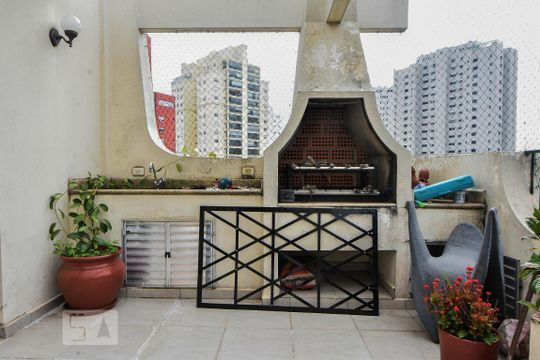 Varanda Gourmet de apartamento à venda com 4 quartos, 340m² em Vila Sofia, São Paulo