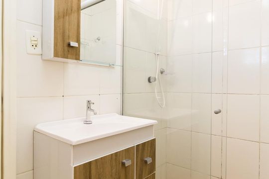 Banheiro de apartamento para alugar com 1 quarto, 55m² em Mooca, São Paulo