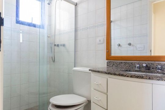 Banheiro Social de apartamento para alugar com 2 quartos, 69m² em Vila Mascote, São Paulo