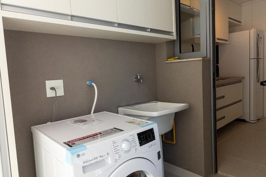 Área de Serviço de apartamento para alugar com 1 quarto, 54m² em Santo Amaro, São Paulo