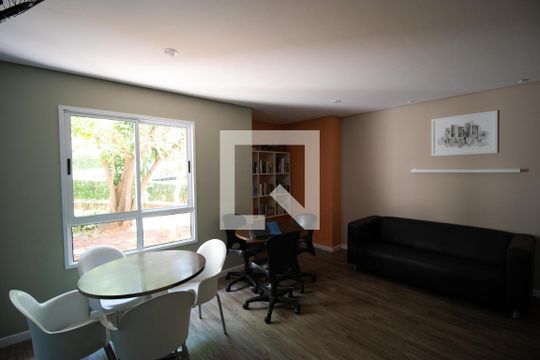 Área comum - Sala de Estudo de apartamento para alugar com 2 quartos, 61m² em Vila Nova, Campinas