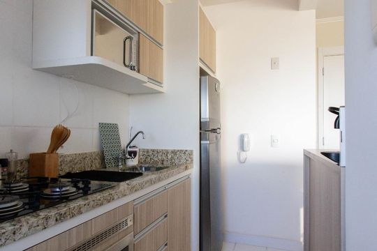 Cozinha de apartamento para alugar com 2 quartos, 49m² em Protásio Alves, Porto Alegre