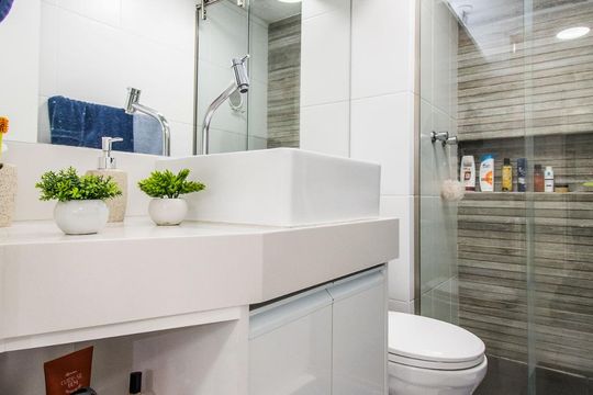 Banheiro de apartamento à venda com 1 quarto, 35m² em Aclimação, São Paulo