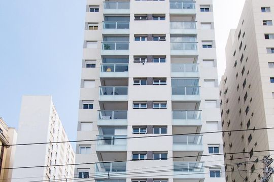Área Externa - Fachada de apartamento à venda com 1 quarto, 35m² em Aclimação, São Paulo