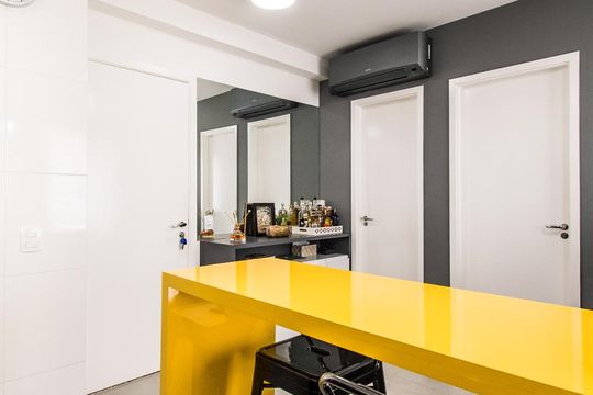 Sala de apartamento à venda com 1 quarto, 35m² em Aclimação, São Paulo