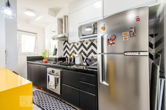 Cozinha de apartamento à venda com 1 quarto, 35m² em Aclimação, São Paulo