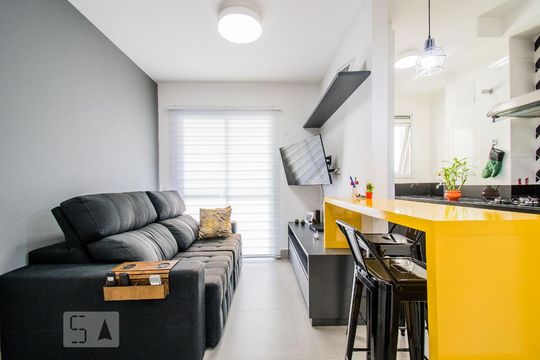 Sala de apartamento à venda com 1 quarto, 35m² em Aclimação, São Paulo