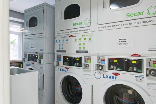 Lavanderia de kitnet/studio para alugar com 1 quarto, 28m² em Bela Vista, São Paulo
