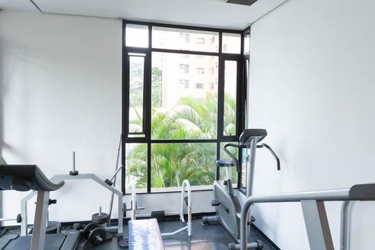 Academia de apartamento para alugar com 1 quarto, 48m² em Campo Belo, São Paulo