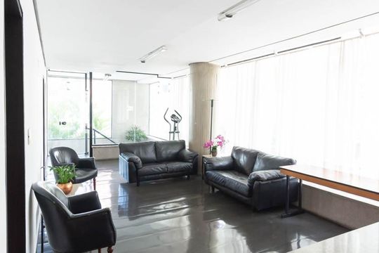 Hall Entrada de apartamento para alugar com 1 quarto, 48m² em Campo Belo, São Paulo
