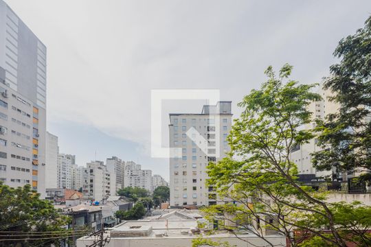Vista da Sala de apartamento à venda com 1 quarto, 84m² em Cerqueira César, São Paulo