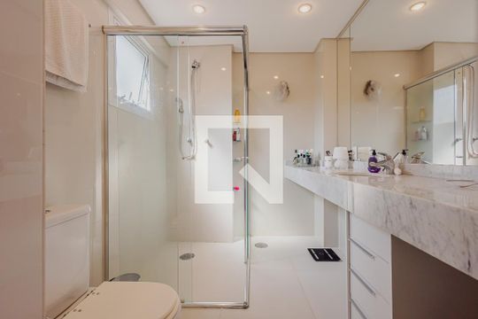 Banheiro da Suíte de apartamento à venda com 1 quarto, 84m² em Cerqueira César, São Paulo