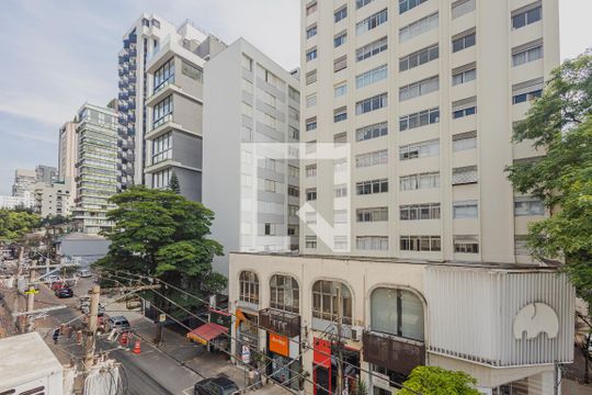 Vista da Suíte de apartamento à venda com 1 quarto, 84m² em Cerqueira César, São Paulo