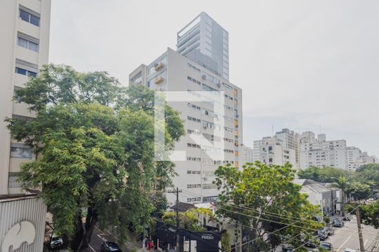 Vista da Suíte de apartamento à venda com 1 quarto, 84m² em Cerqueira César, São Paulo