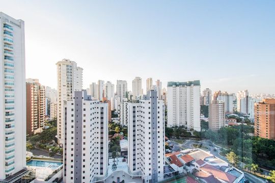 Vista da Varanda de apartamento para alugar com 1 quarto, 52m² em Chácara Klabin, São Paulo