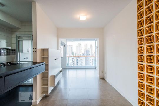 Sala de apartamento para alugar com 1 quarto, 52m² em Chácara Klabin, São Paulo