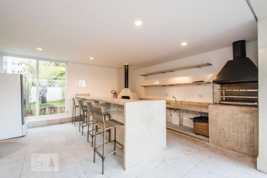 Área Externa - Churrasqueira de apartamento para alugar com 1 quarto, 52m² em Chácara Klabin, São Paulo