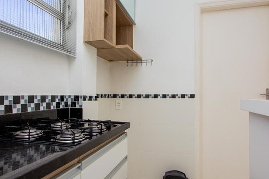Cozinha de apartamento à venda com 1 quarto, 34m² em Centro, Rio de Janeiro